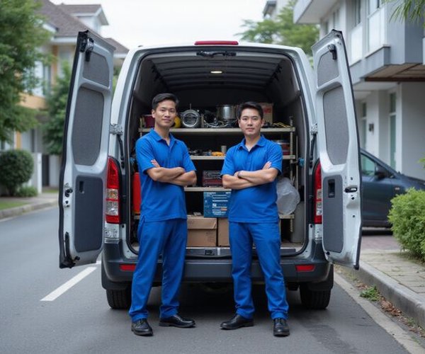 Autogate Man team with service vehicle